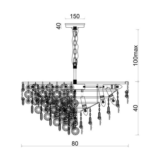 Fluorite FL1102-21P Люстра подвесная Сampanella, изображение 4