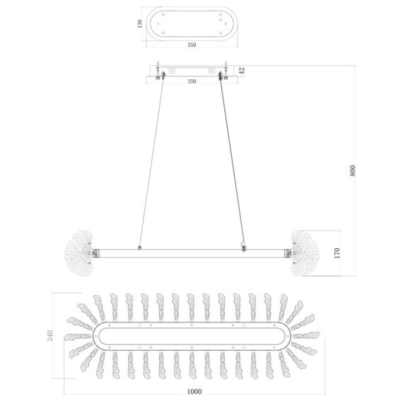 Fluorite FL1094-8PO Люстра подвесная Marine, изображение 5