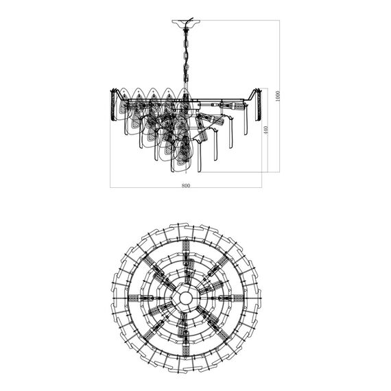 Fluorite FL1092-18P Люстра подвесная Finezza, изображение 6