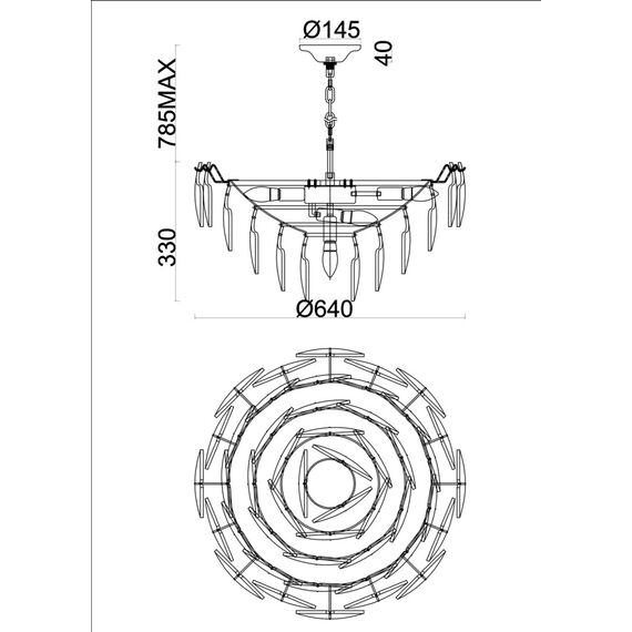 Fluorite FL1152-13P Люстра подвесная Infinita, изображение 2