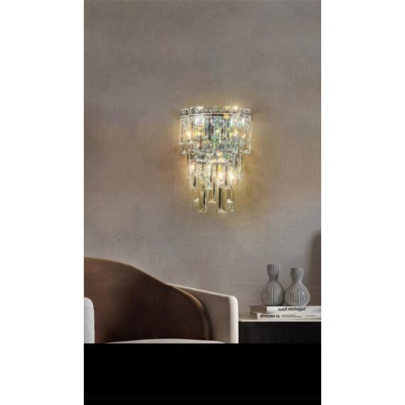 Fluorite FL1062-3W Бра The Empress Chrome, изображение 5