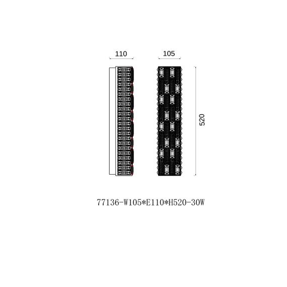 Fluorite FL1052-3W Бра Festo Chrome, изображение 2