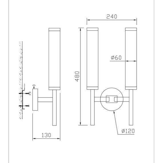 Fluorite FL1164-2W Бра Aspect, изображение 6