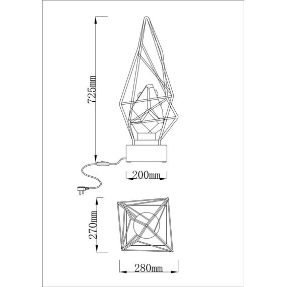 Fluorite FL1101-1T1 Настольная лампа La Сitta Clear, изображение 3