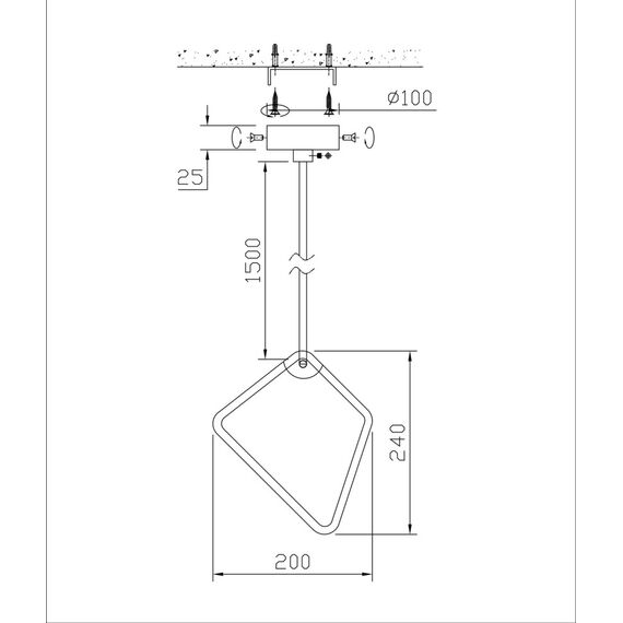 Fluorite FL1162-1P2 Подвесной светильник Visio, изображение 2