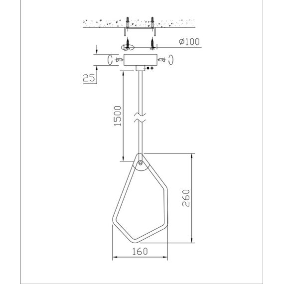 Fluorite FL1162-1P3 Подвесной светильник Visio, изображение 2