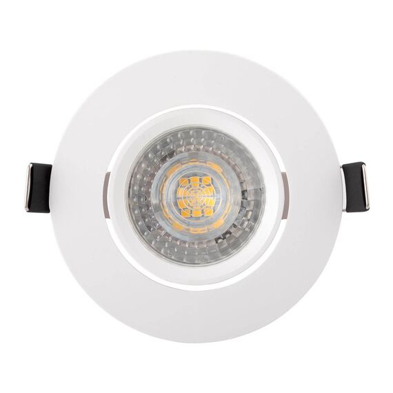Denkirs DK3020-WH Встраиваемый светильник, IP 20, 10 Вт, GU5.3, LED, белый, пластик