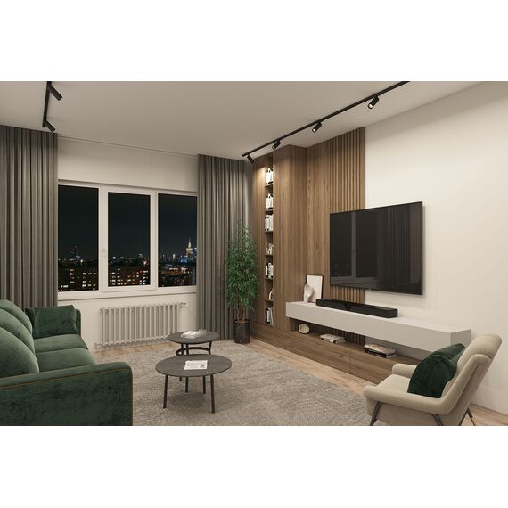 Denkirs DK6202-BK Трековый светильник IP 20, 15 Вт, GU10, черный, алюминий, изображение 7