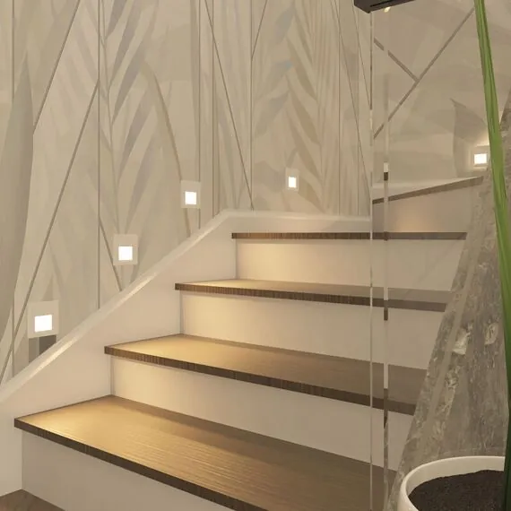 Denkirs DK3050-WH Светильник встраиваемый в стену, IP 20, LED 3000, 1 Вт, белый, пластик, изображение 9