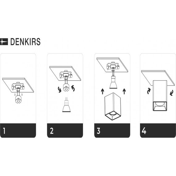 Denkirs DK3030-BK Светильник накладной IP 20, 10 Вт, GU5.3, LED, черный, пластик, изображение 7