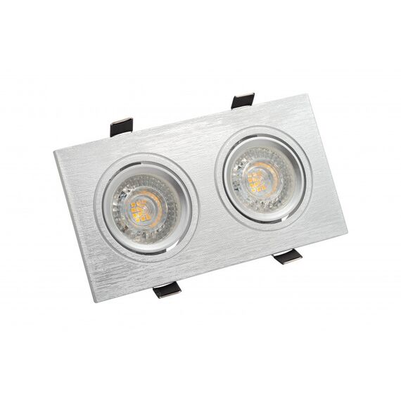Denkirs DK3022-CM Встраиваемый светильник, IP 20, 10 Вт, GU5.3, LED, серый, пластик, изображение 3