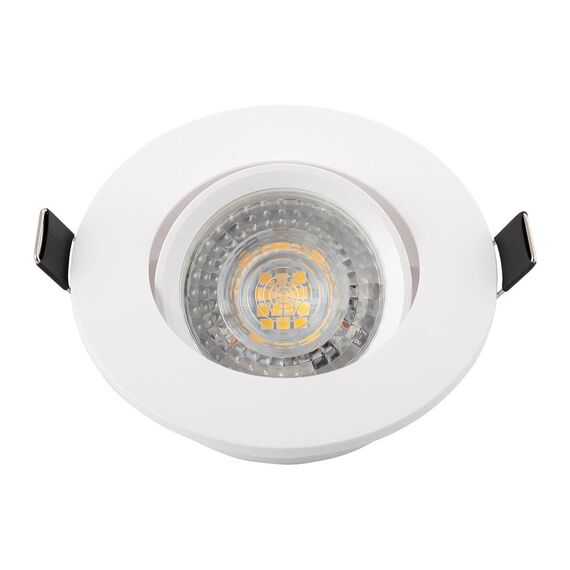 Denkirs DK3020-WH Встраиваемый светильник, IP 20, 10 Вт, GU5.3, LED, белый, пластик, изображение 4