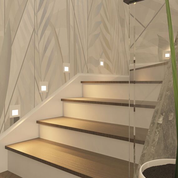 Denkirs DK3050-WH Светильник встраиваемый в стену, IP 20, LED 3000, 1 Вт, белый, пластик, изображение 9