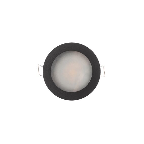 Denkirs DK3012-BK Встраиваемый светильник влагозащ., IP 44, 50 Вт, GU10, черный, алюминий