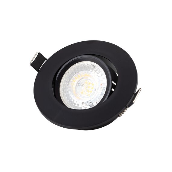 Denkirs DK3020-BK Встраиваемый светильник, IP 20, 10 Вт, GU5.3, LED, черный, пластик, изображение 2
