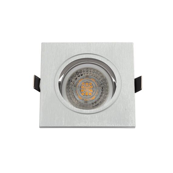Denkirs DK3021-CM Встраиваемый светильник, IP 20, 10 Вт, GU5.3, LED, серый, пластик, изображение 3