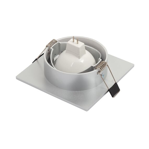 Denkirs DK3021-CM Встраиваемый светильник, IP 20, 10 Вт, GU5.3, LED, серый, пластик, изображение 4