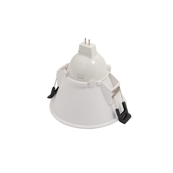 Denkirs DK3026-WH Встраиваемый светильник, IP 20, 10 Вт, GU5.3, LED, белый, пластик, изображение 3