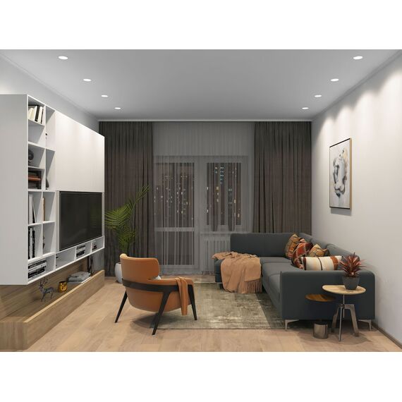 Denkirs DK3026-WH Встраиваемый светильник, IP 20, 10 Вт, GU5.3, LED, белый, пластик, изображение 6