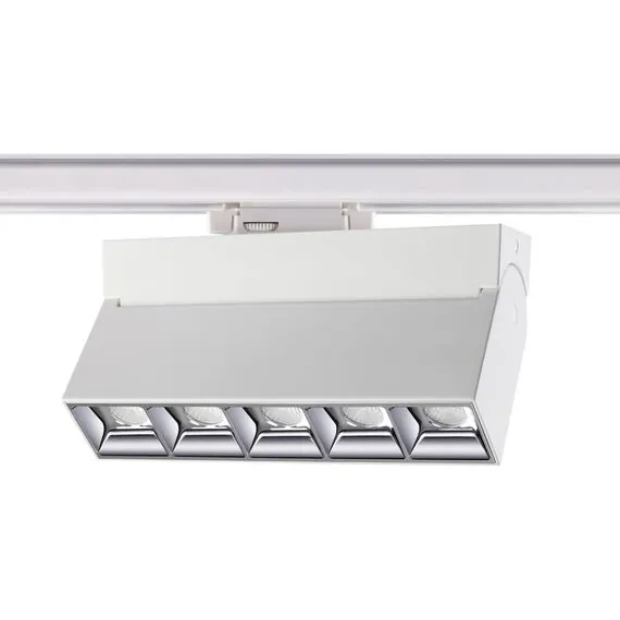NOVOTECH 358667 PORT NT21 151 белый Трехфазный трековый светодиодный светильник IP33 LED 4000K 25W 110-265V EOS