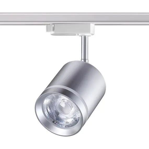 NOVOTECH 358803 PORT NT21 119 серебро Светильник трековый однофазный трехжильный IP20 LED 15W 1300Лм 4000K 85-265V ARUM