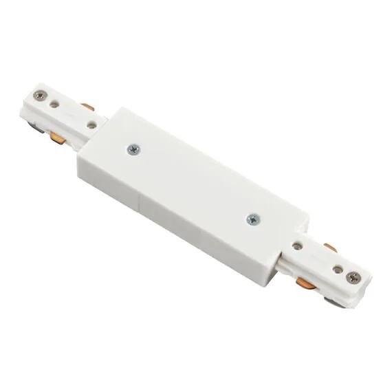 NOVOTECH 135004 PORT NT18 099 белый Соединитель с токопроводом для однофазного трехжильного шинопровода IP20 220V