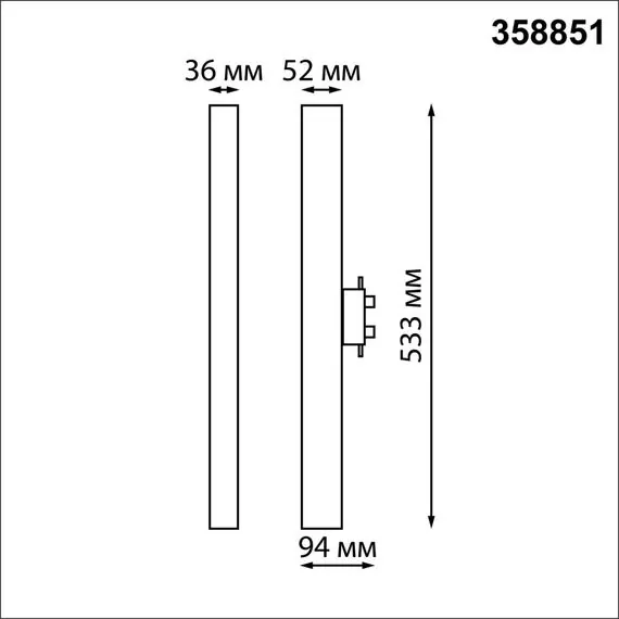 NOVOTECH 358851 PORT NT22 114 черный Светильник трековый однофазный трехжильный IP20 LED 4000K 30W 220V ITER, изображение 2