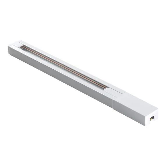 NOVOTECH 135137 PORT NT22 086 белый Шинопровод однофазный двухжильный (универсальный) с токопроводом и заглушкой, 2м IP20 220V