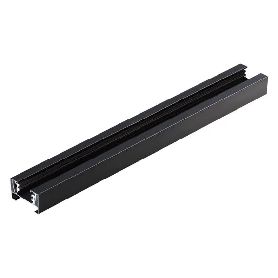 NOVOTECH 135138 PORT NT22 086 черный Шинопровод однофазный двухжильный (универсальный) с токопроводом и заглушкой, 2м IP20 220V, изображение 4