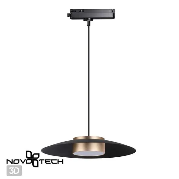 NOVOTECH 358592 PORT NT21 105 черный/золото Светильник трековый однофазный трехжильный, провод 1м IP20 LED 4000K 18W 220-240V PILZ, изображение 6