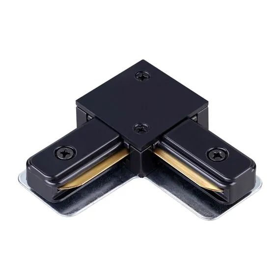 NOVOTECH 135142 PORT NT22 087 черный Соединитель с токопроводом "L" для однофазного двухжильного шинопровода IP20 220V
