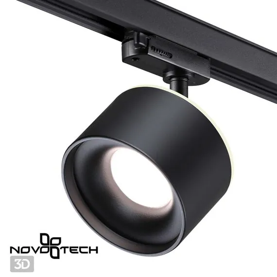 NOVOTECH 358977 PORT NT22 145 черный Трехфазный трековый светильник с переключ. цв. температуры IP20 LED 3000К\4000К\6000К 12W вниз + 3W вверх 110-265V GIRO, изображение 7