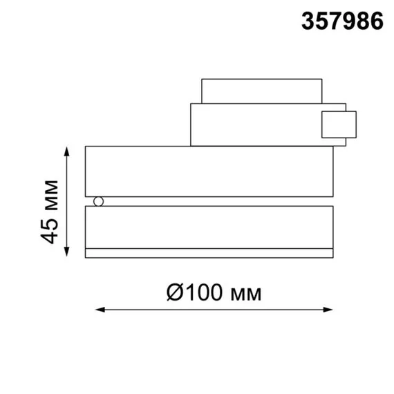 NOVOTECH 357986 PORT NT19 122 белый Светильник трековый однофазный трехжильный IP20 LED 3000К 12W 220V GRODA, изображение 2