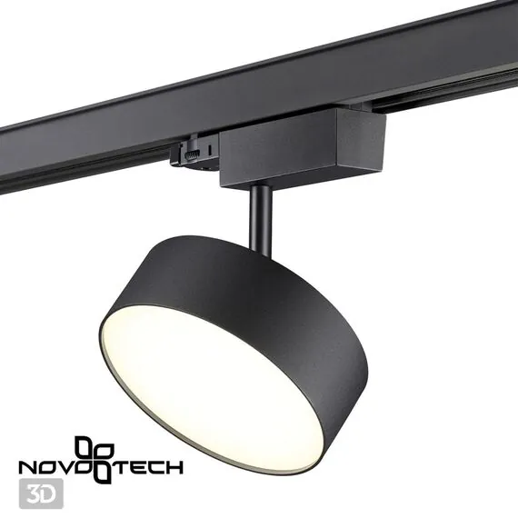 NOVOTECH 358759 PORT NT21 148 черный Трехфазный трековый светодиодный светильник IP20 LED 24W 4000K 2100Лм 100-265V PROMETA, изображение 4
