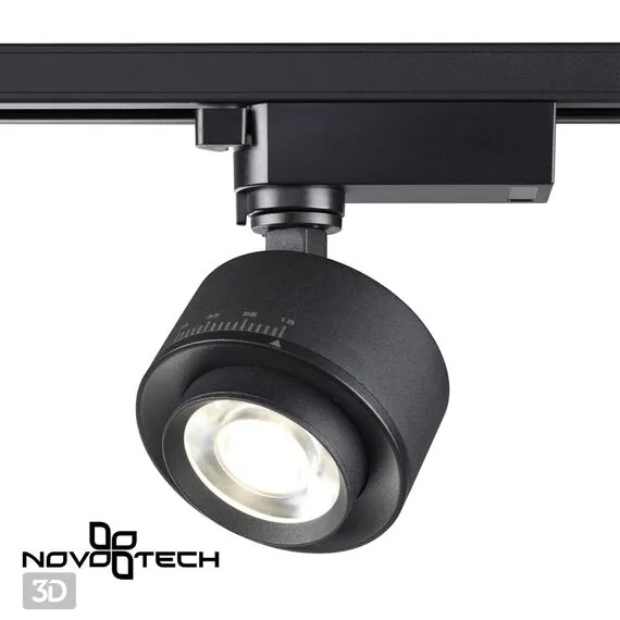 NOVOTECH 358942 PORT NT22 106 черный Светильник трековый однофазный трехжильный IP20 LED 4000К 15W 220V EDDY, изображение 6