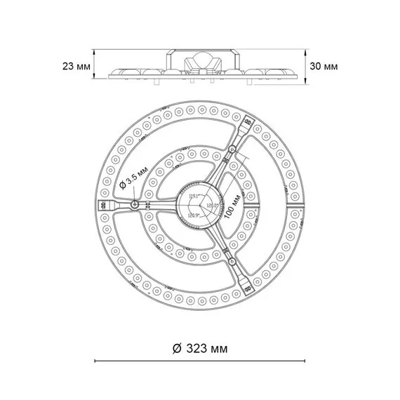 NOVOTECH 357772 POLO NT23 Модуль LED 72Вт c ДУ 2.4G /SMART 3000-4200-6500K D323 IP20, изображение 2