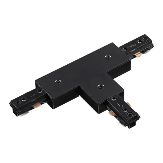 NOVOTECH 135011 PORT NT18 099 черный Соединитель с токопроводом T-образный для однофазного трехжильного шинопровода