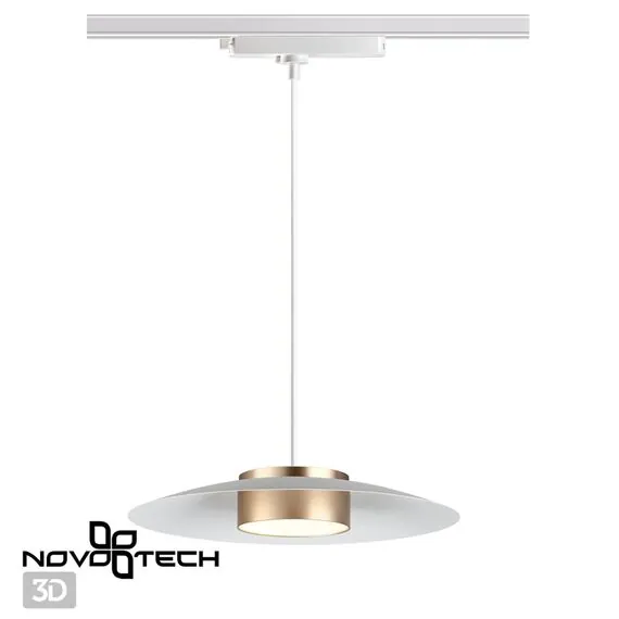 NOVOTECH 358896 PORT NT22 105 белый/золото Светильник трековый однофазный трехжильный, провод 1м IP20 LED 4000К 18W 220-240V PILZ, изображение 5