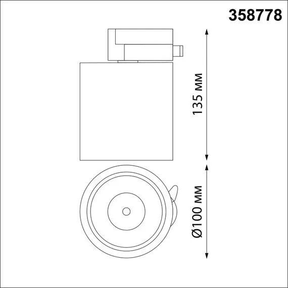 NOVOTECH 358778 PORT NT21 110 белый Светильник трековый однофазный трехжильный IP20 LED 15W 4000K 1300Лм 100-265V GRODA, изображение 2
