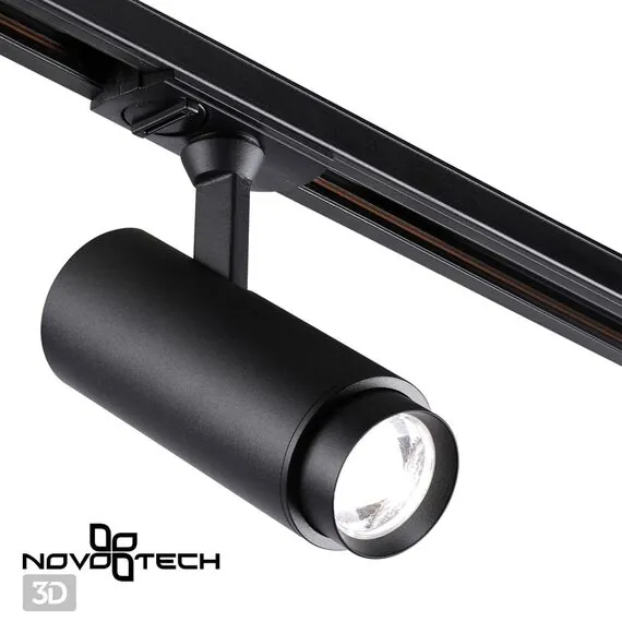 NOVOTECH 359029 PORT NT23 107 черный Однофазный трехжильный трековый светильник с перекл. цв.температуры и мощности IP20 LED 3000К\4000К\6000К 5W/9W/13W 220V N, изображение 6