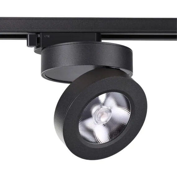 NOVOTECH 357987 PORT NT19122 черный Светильник трековый однофазный трехжильный IP20 LED 3000К 12W 220V GRODA