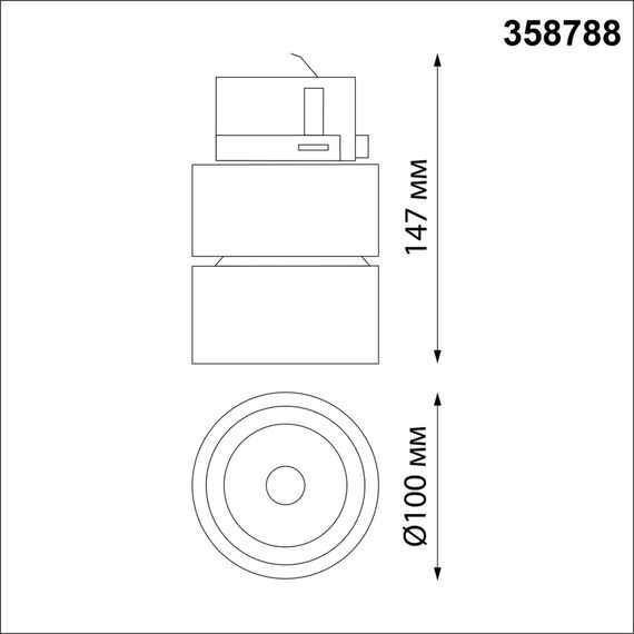 NOVOTECH 358788 PORT NT21 149 белый Трехфазный трековый светодиодный светильник IP20 LED 25W 4000K 2200Лм 100-265V GRODA, изображение 2