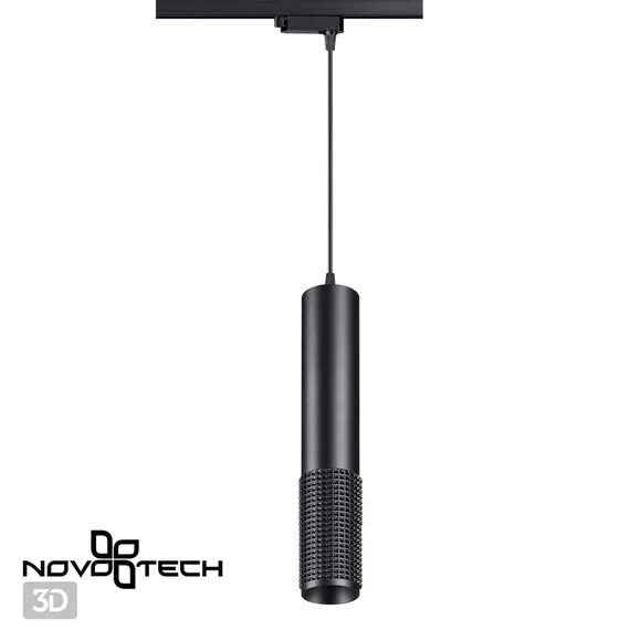 NOVOTECH 358501 PORT NT21 084 черный Светильник трековый однофазный трехжильный, провод 1м IP20 LED 4000K 12W 220V MAIS LED, изображение 4