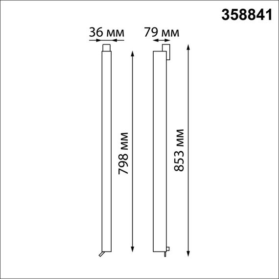 NOVOTECH 358841 PORT NT22 140 черный Светильник трехфазный трековый светодиодный IP20 LED 4000K 40W 220V ITER, изображение 2