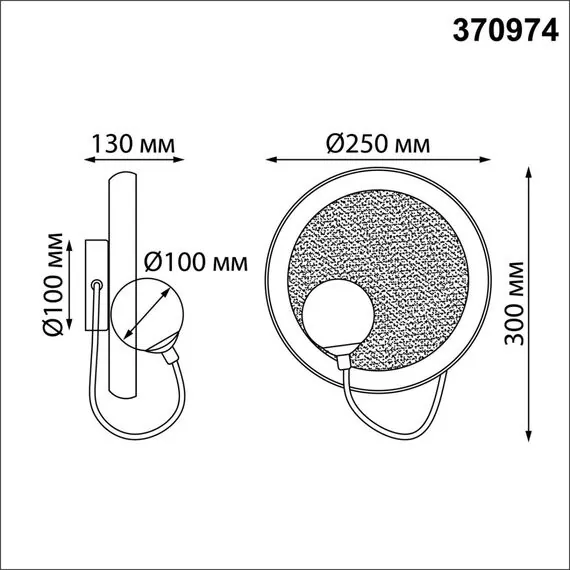 NOVOTECH 370974 OVER NT24 000 черный Светильник накладной настенный IP20 G9 7W 220V FELTO, изображение 2