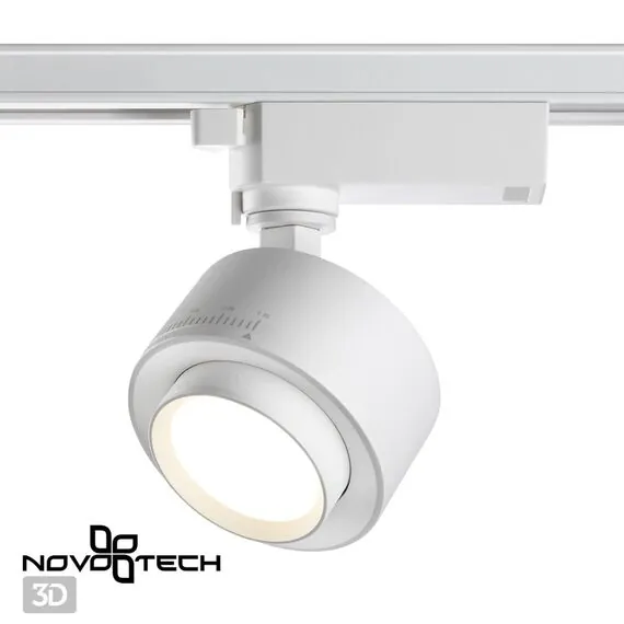 NOVOTECH 358943 PORT NT22 106 белый Светильник трековый однофазный трехжильный IP20 LED 4000К 15W 220V EDDY, изображение 5
