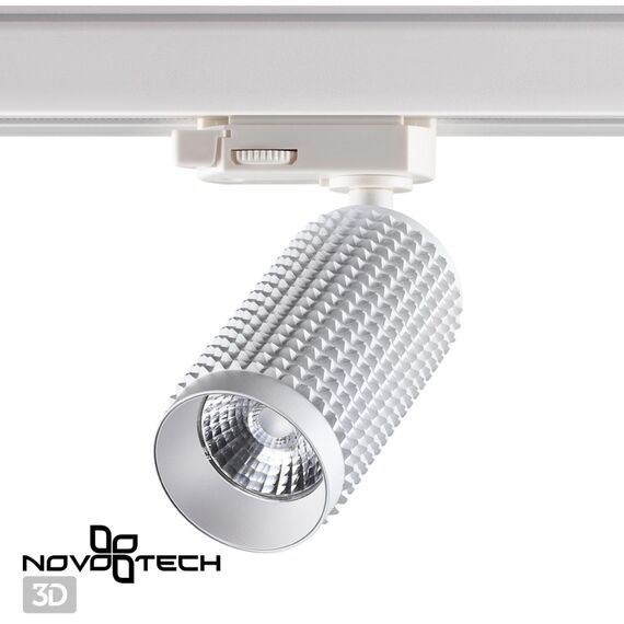NOVOTECH 358499 PORT NT21 128 белый Трехфазный трековый светодиодный cветильник IP20 LED 4000K 12W 220V MAIS LED, изображение 4