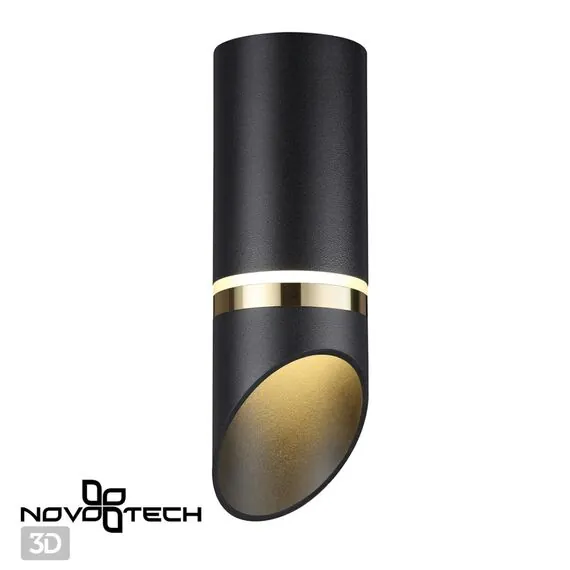 NOVOTECH 370905 OVER NT22 330 черный/золото Светильник накладной влагозащищенный IP44 GU10 9W 220V DELTA, изображение 5