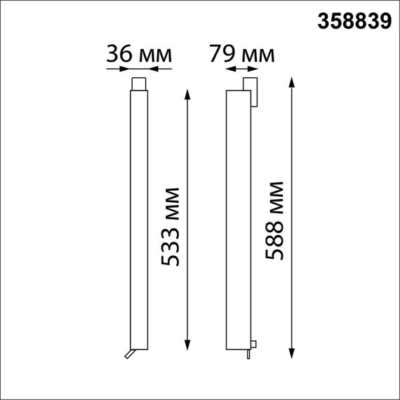NOVOTECH 358839 PORT NT22 140 черный Светильник трехфазный трековый светодиодный IP20 LED 4000K 30W 220V ITER, изображение 2