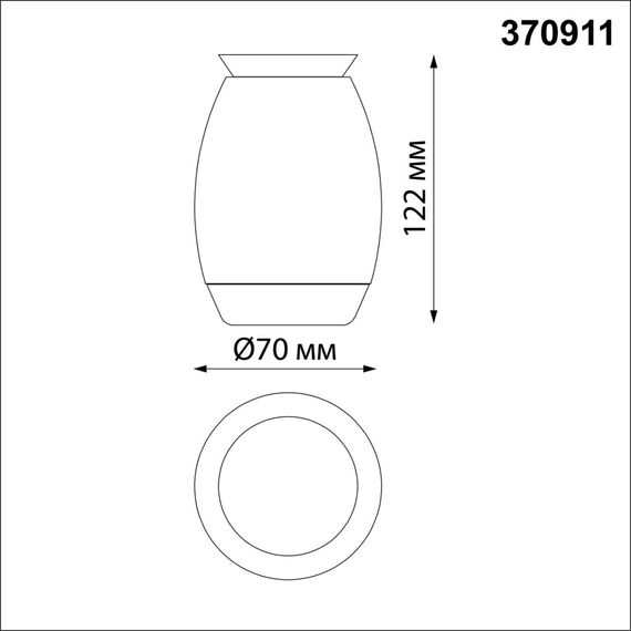 NOVOTECH 370911 OVER NT22 331 черный/золото Светильник накладной влагозащищенный IP44 GU10 9W 220V GENT, изображение 2